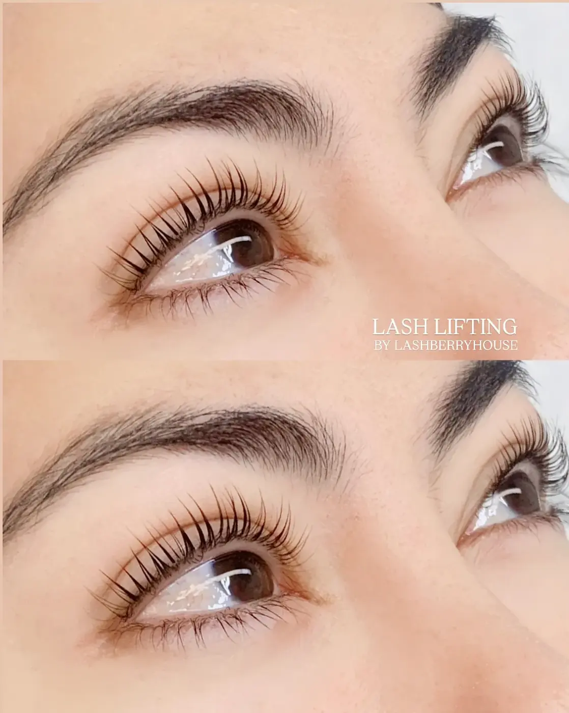 Lash lift and tint curl result, Bangkok salon