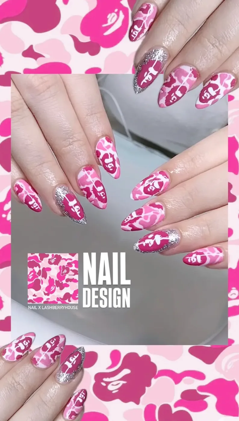 Nail design reference at Lashberry House Bangkok