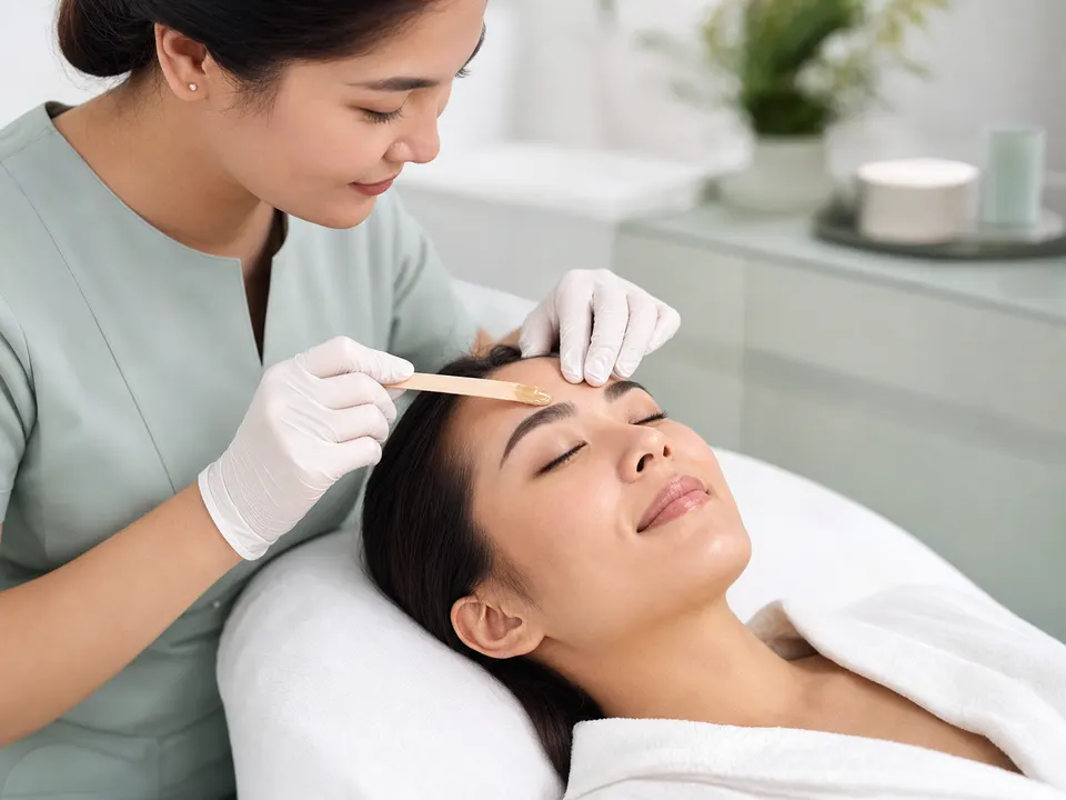Facial waxing (brow, upper lip and forehead) at Lashberry House Bangkok